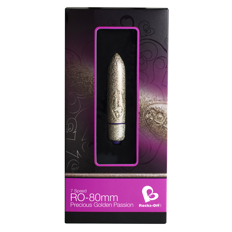 RO-80mm 7 Speed Precious Rose Gold Vibrating Bullet image 2
