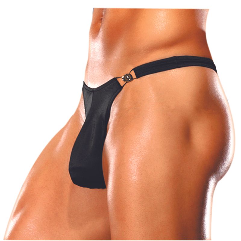 Male Power Spandex Quick Release Bong Clip Thong image 2
