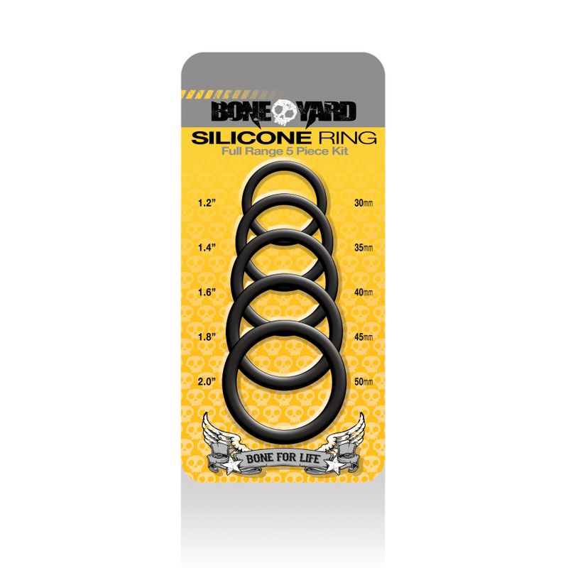 Boneyard Silicone Ring 5 Pc Kit Black image 2