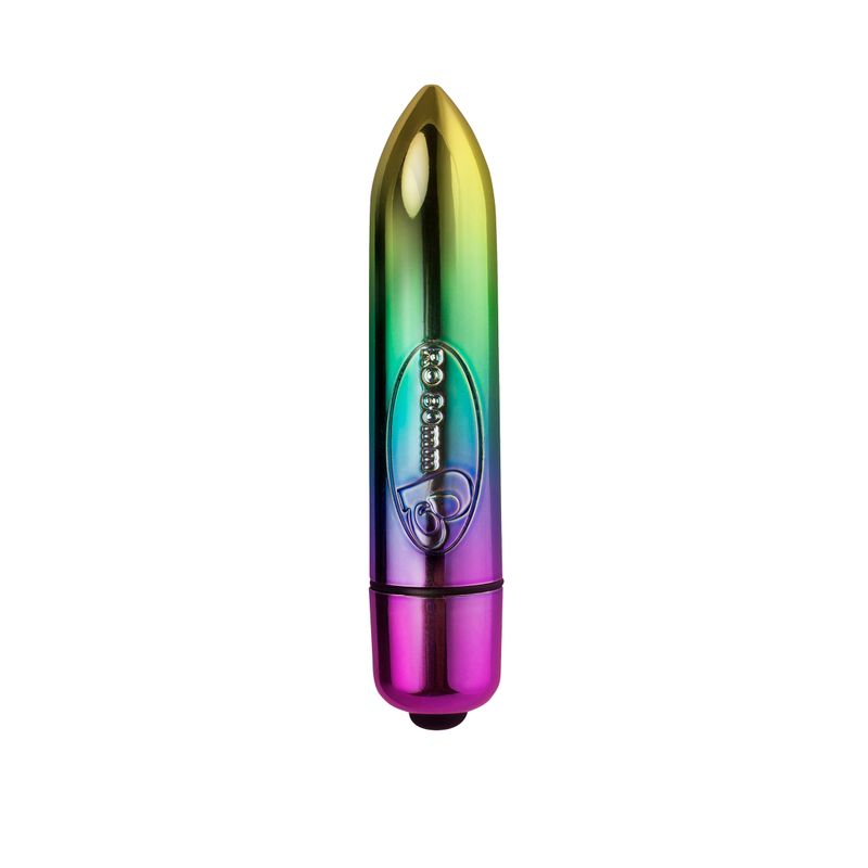 RO-80mm 7 Speed Rainbow Vibrating Bullet image 1