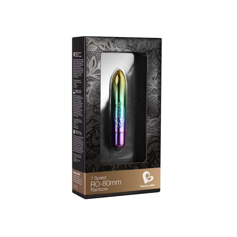 RO-80mm 7 Speed Rainbow Vibrating Bullet image 2