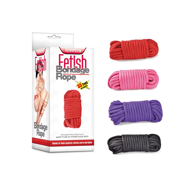 Fetish Bondage Rope 10m Red image 2