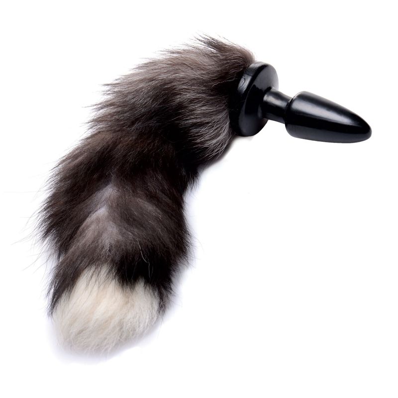Fox Tail Anal Plug Grey image 2
