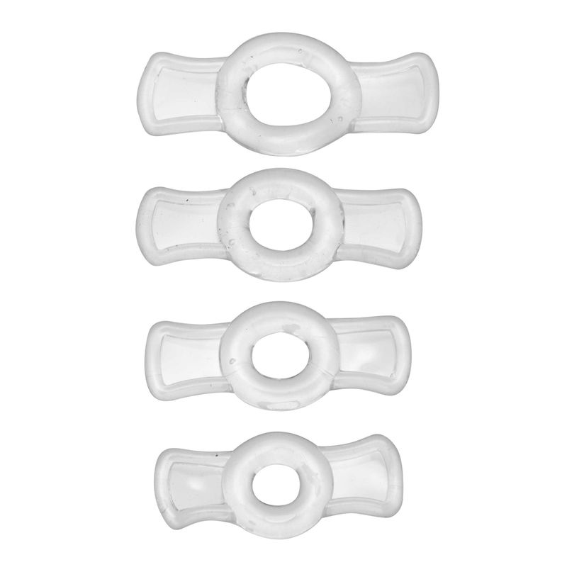 Endurance Clear 4 Ring Penis Set image 2