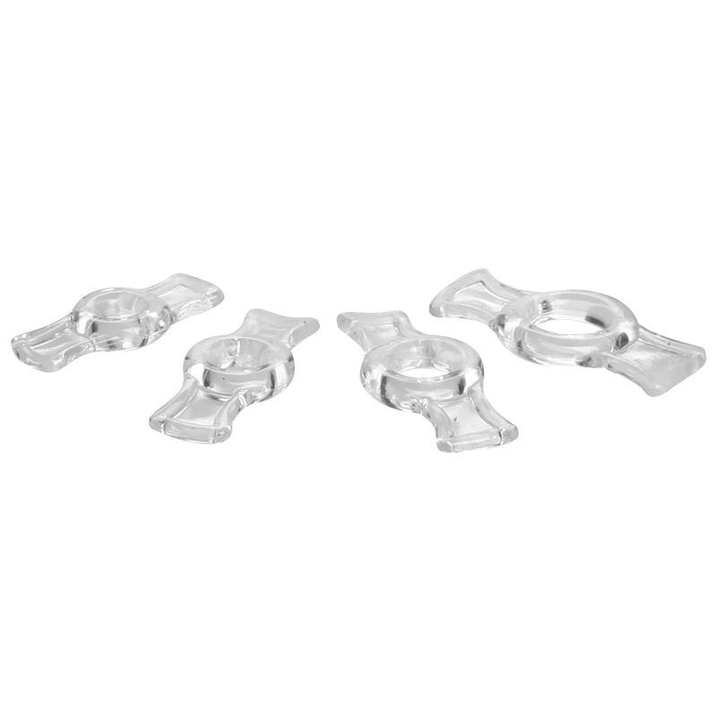 Endurance Clear 4 Ring Penis Set image 3