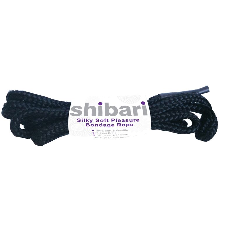 Shibari Rope Silky Soft Bondage 5m Black image 1