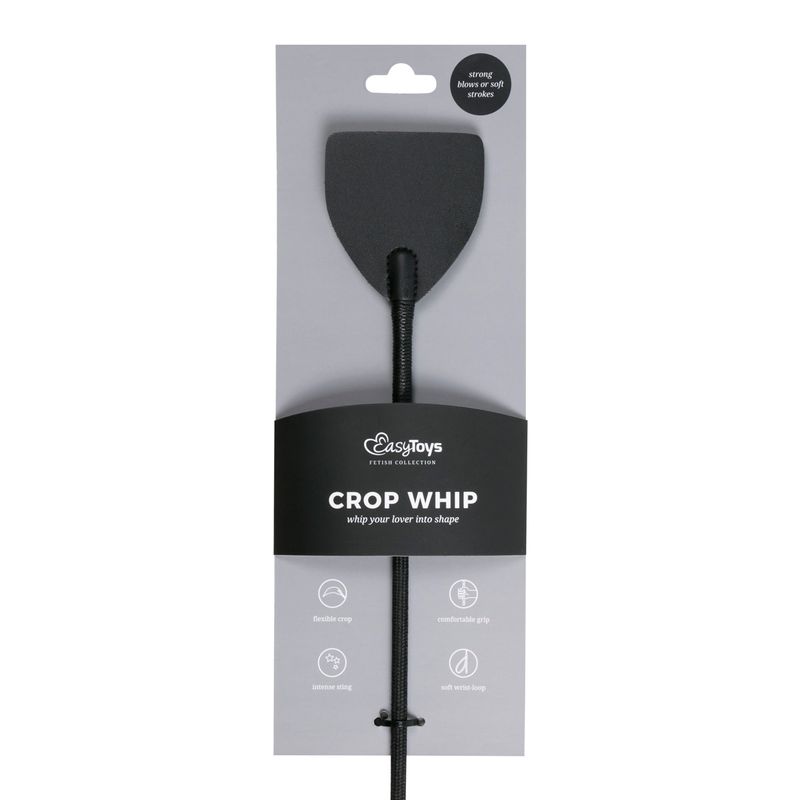 Wide Crop Whip Black image 3