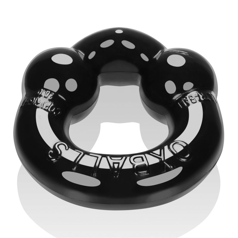 Ultraballs 2 Pk Cockring Black And Pool Blue image 3