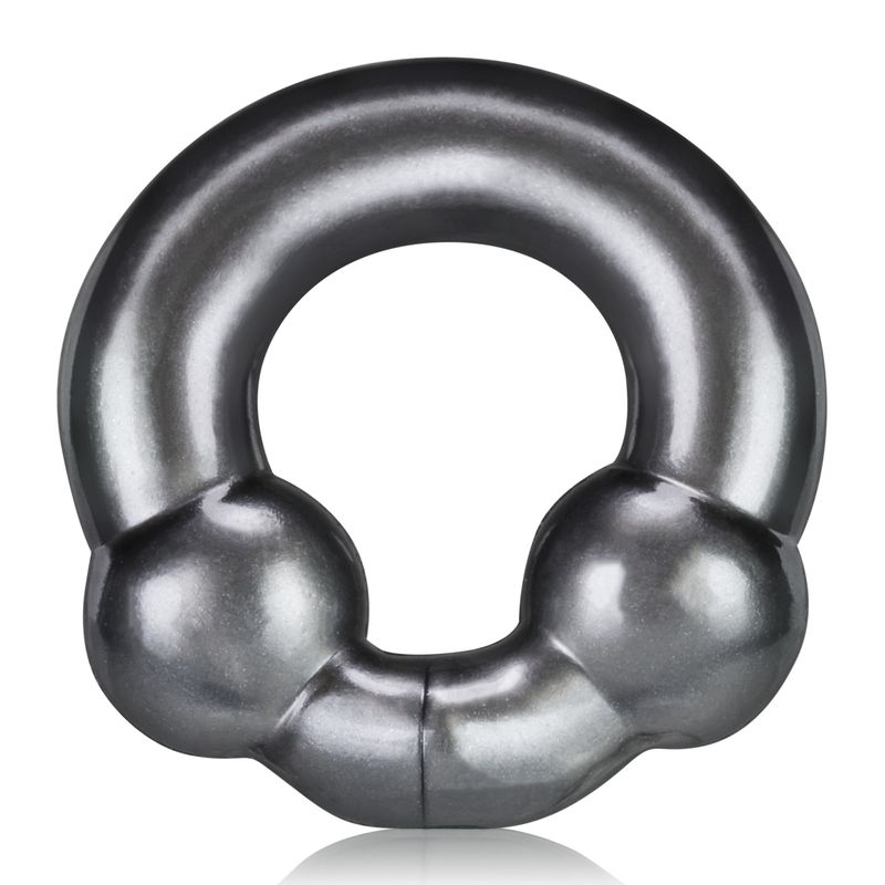 Ultraballs 2 Pk Cockring Steel And Red image 3