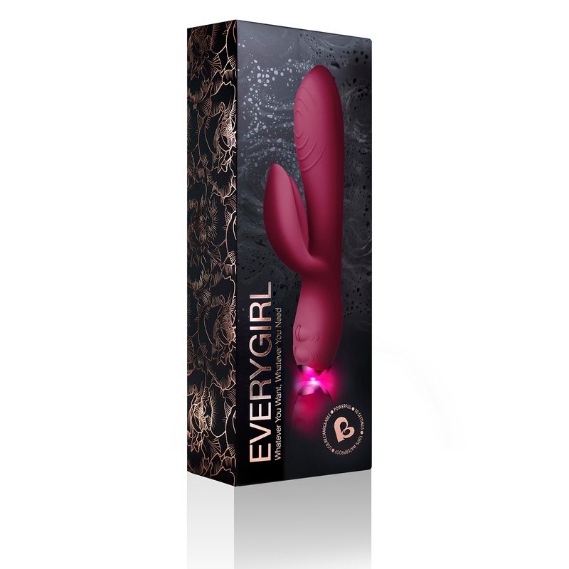 Every Girl Rabbit Vibrator Burgundy image 2