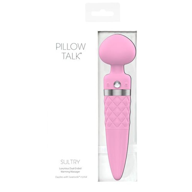 Pillow Talk Sultry Dual Ended Warming Massager Pink image 2
