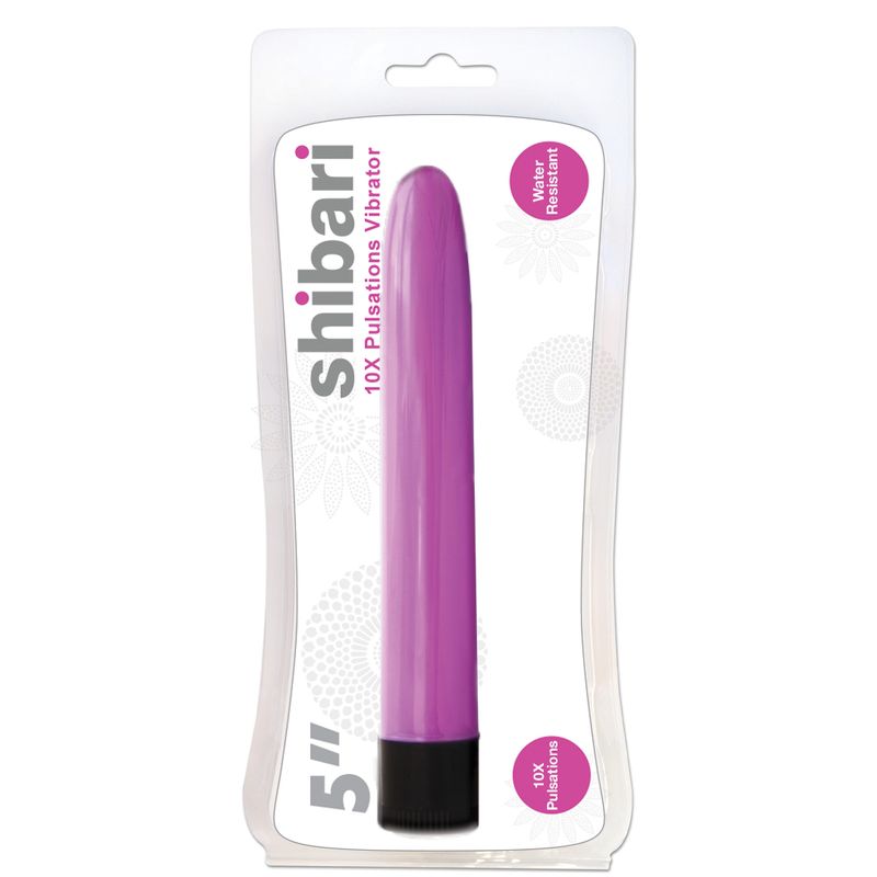 Shibari 10X Pulsations Vibrator 5in Pink image 1
