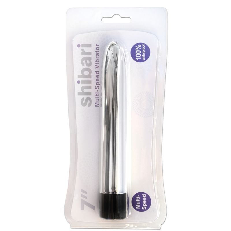 Shibari Multi-Speed Vibrator 7in Silver image 1