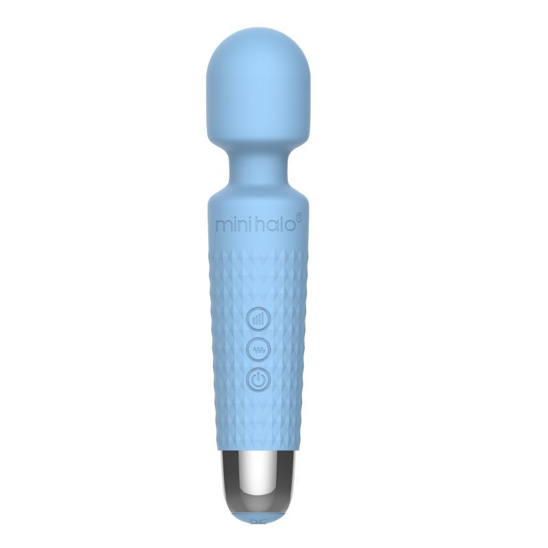 Shibari Mini Wand Halo 20X Powder Blue image 1
