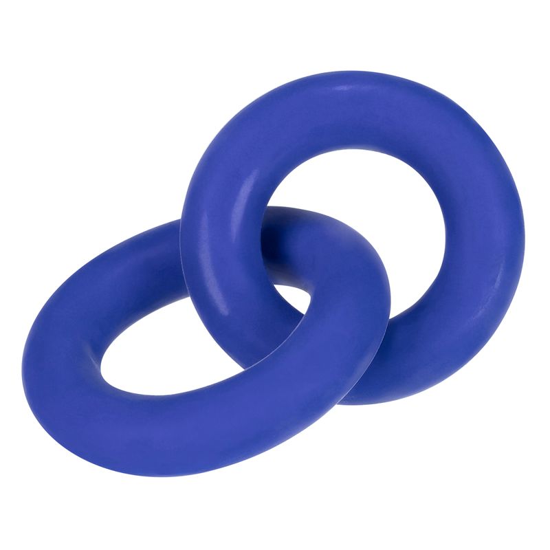 DUO Linked Cock/Ball Rings by Hunkyjunk Cobalt image 3