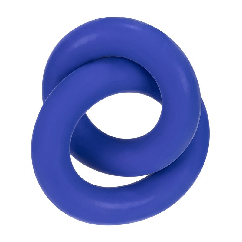 DUO Linked Cock/Ball Rings by Hunkyjunk Cobalt image 5