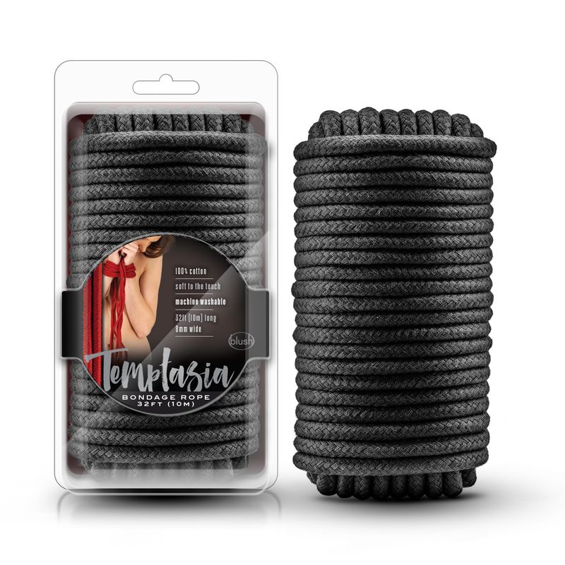 Temptasia Bondage Rope 10m Black image 1