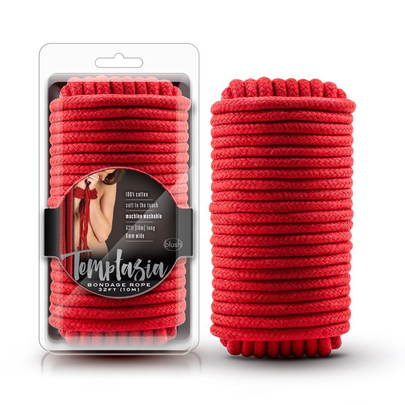 Temptasia Bondage Rope 10m Red image 1