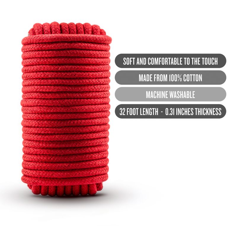 Temptasia Bondage Rope 10m Red image 3