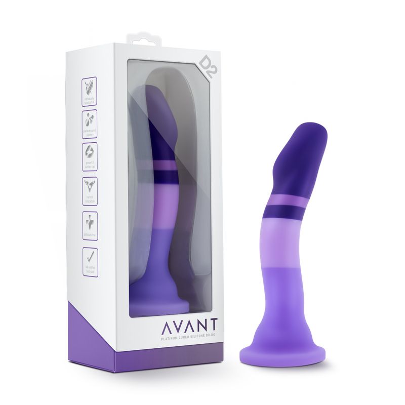 Avant D2 Purple Rain Silicone Dildo image 1