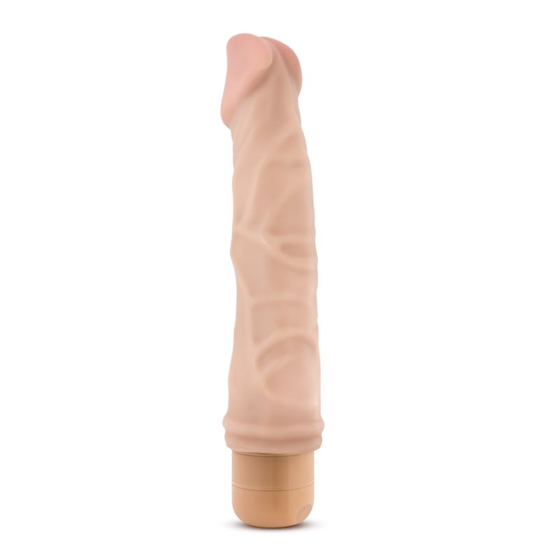 Dr Skin Cock Vibe 6 8.5in Vibrating Cock Beige image 2