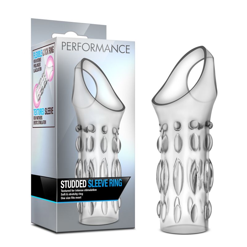 Performance Studded Sleeve Ring Clear image 1