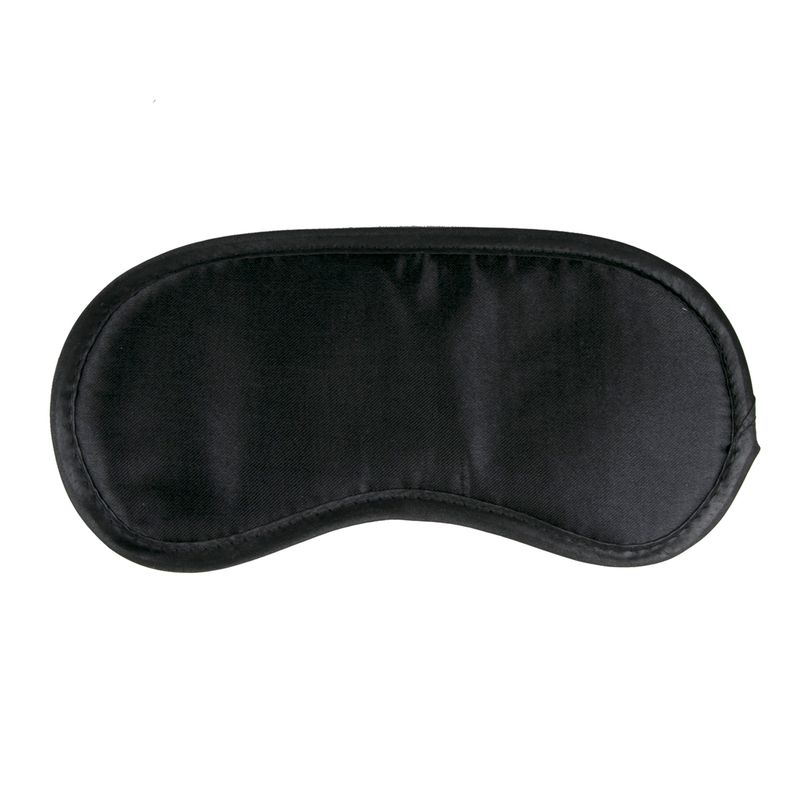 Black Satin Eye Mask image 1