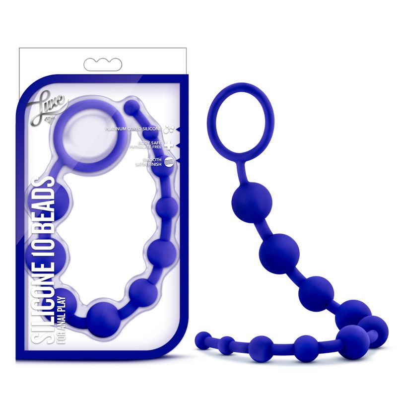 Luxe Silicone 10 Beads Indigo image 1