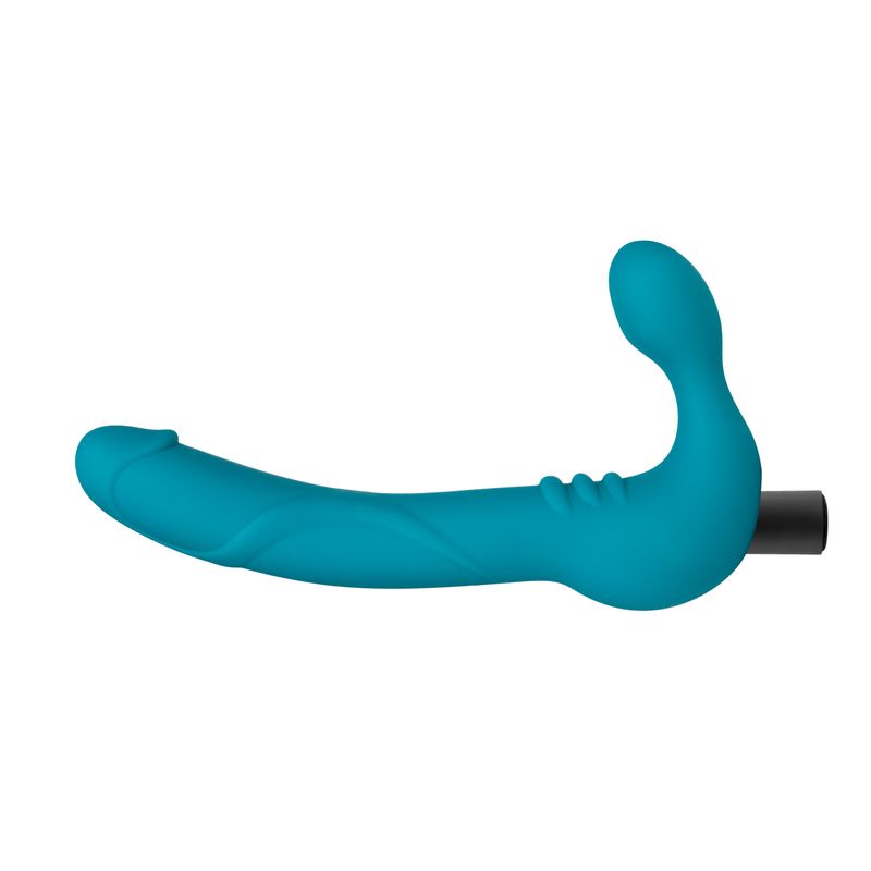 Temptasia Luna Strapless Silicone Dildo Teal image 3