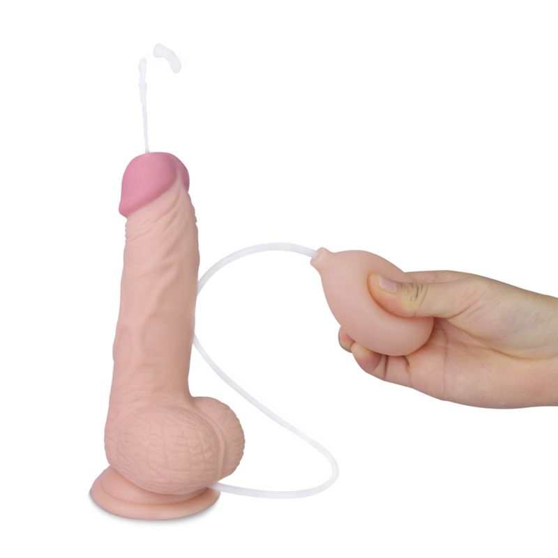 Soft Ejaculation Cock With Ball 8in image 2