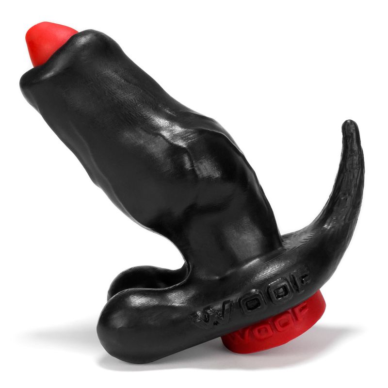 Woof Hollow Plug w Stopper Black Red image 1