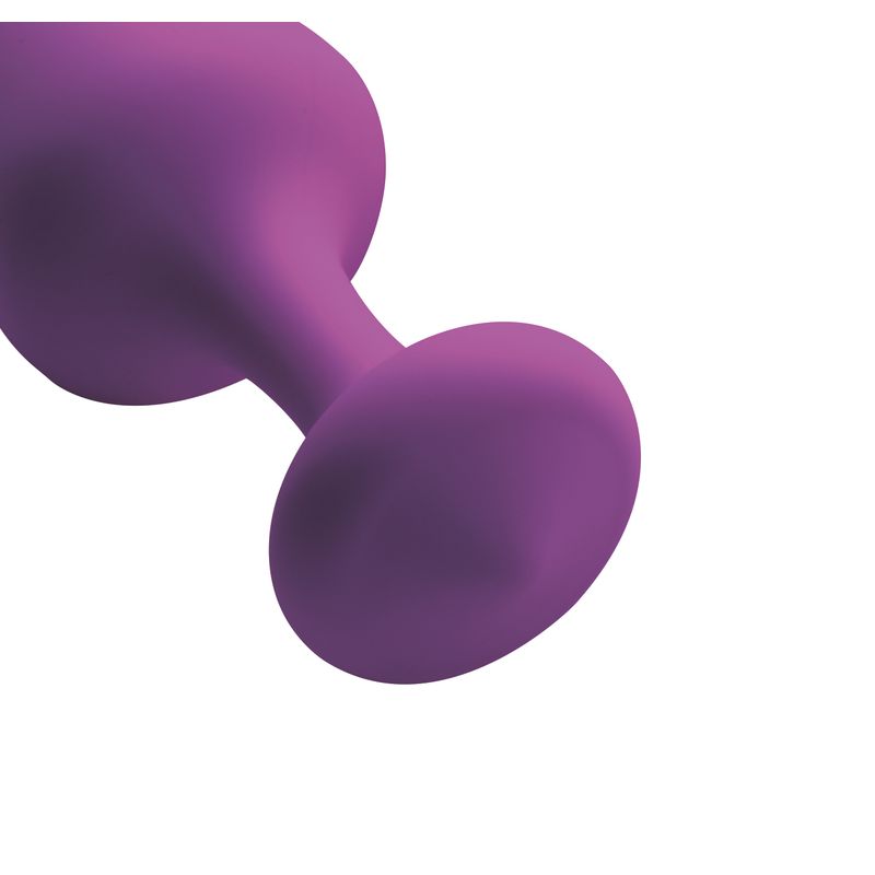 Purple Pleasures 3 Pc Silicone Anal Plugs image 3