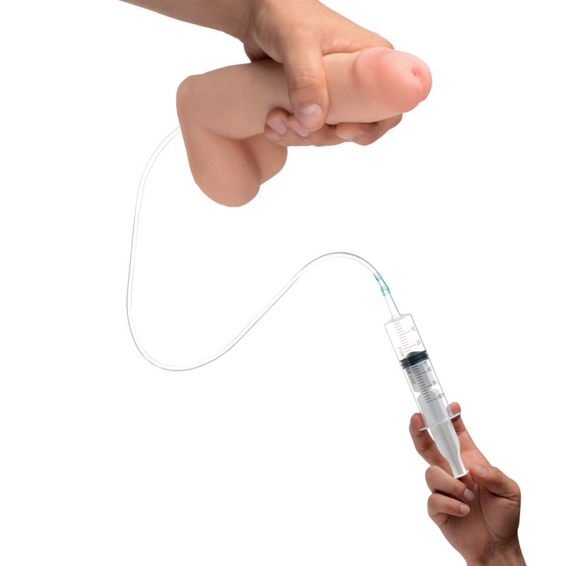 Squirting Dildo 8in with Syringe image 2