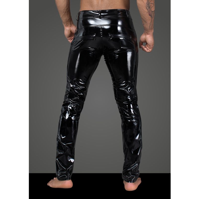 Long Elastic PVC pants image 2