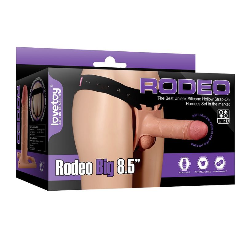 Rodeo Hollow Strap On Set 8.5in image 1