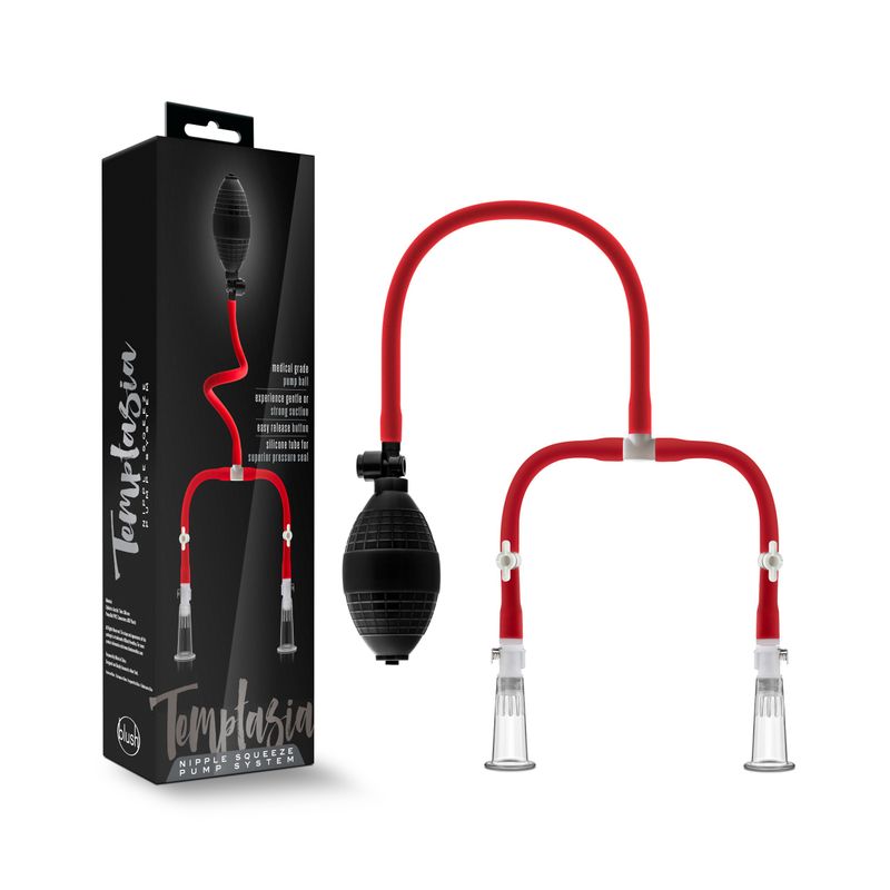 Temptasia Nipple Squeeze Pump System Black image 1