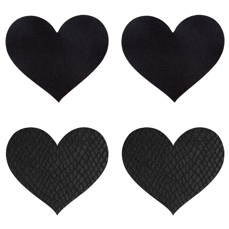 Classic Black Hearts Pasties image 1
