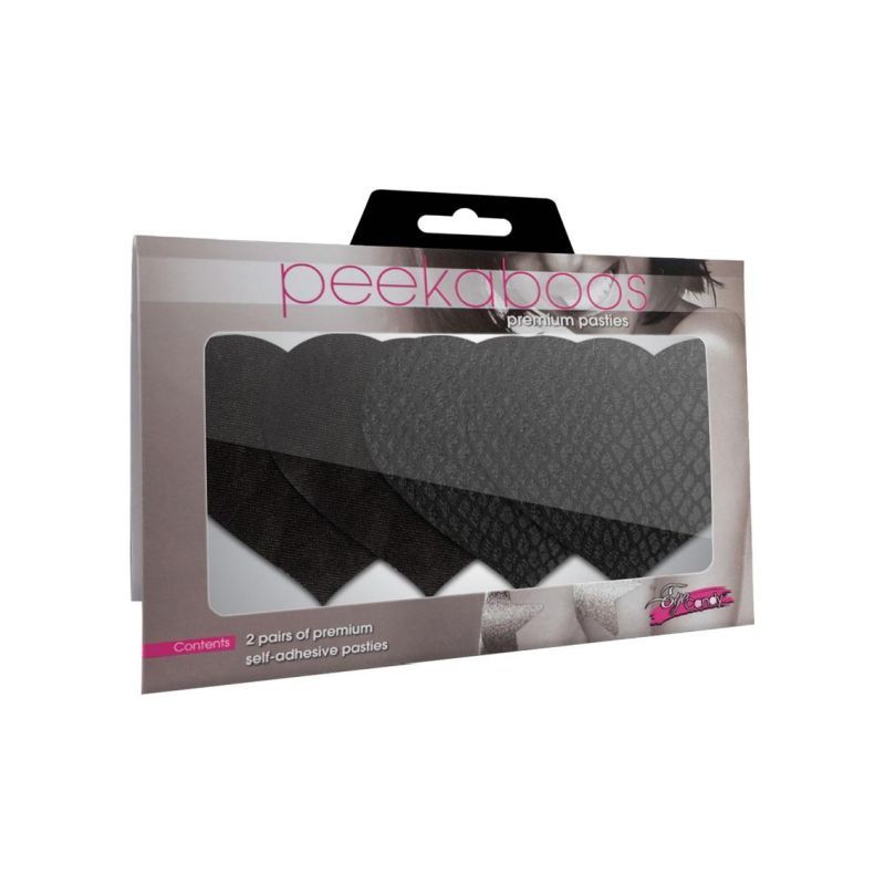 Classic Black Hearts Pasties image 2