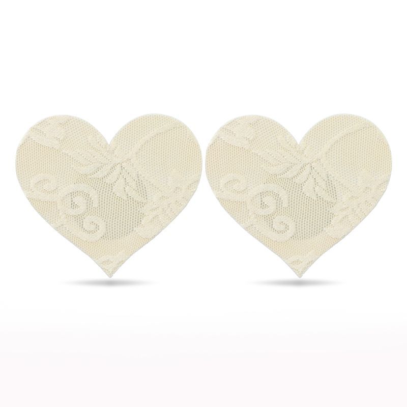 Lace Heart and Flower Nipple Pasties Twin Pk image 3