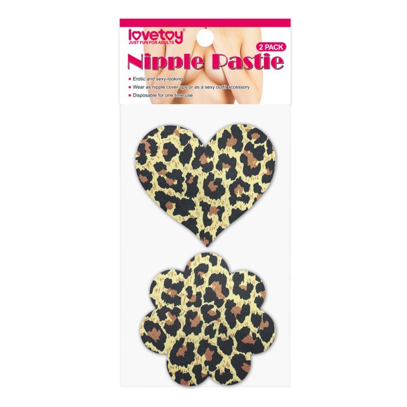 Leopard Sexy Nipple Pasties Twin Pk image 1