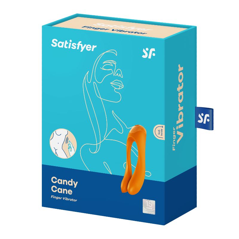 Satisfyer Candy Cane Finger Vibe Orange image 3