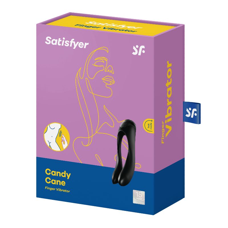 Satisfyer Candy Cane Finger Vibe Black image 4