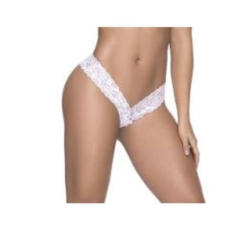 Sexy Lace Thong White image 1