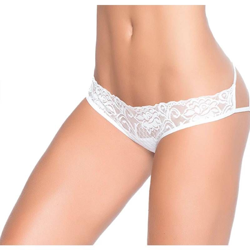 Caged Lace Pantie White image 1