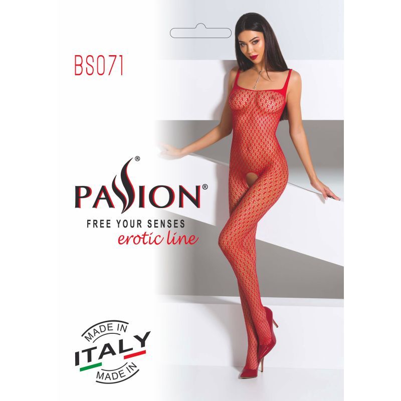Bodystocking BS071 Red image 3