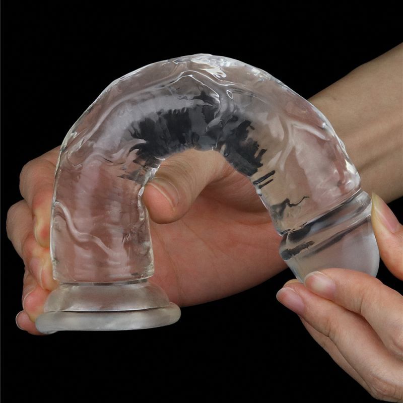 Clear Dildo 7in image 3