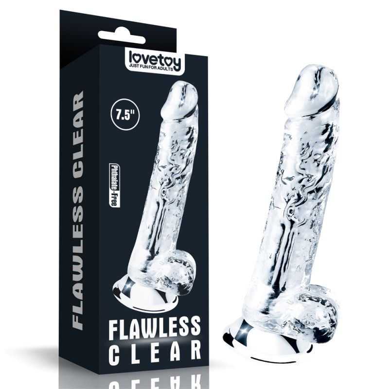 Clear Dildo 7.5in image 1