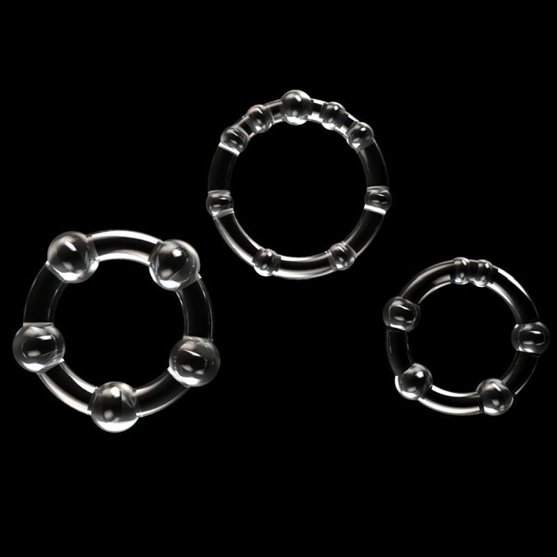 Triple Beaded Donut Ring Set image 4