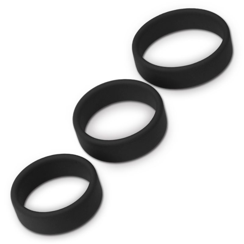 Silicone 3 Pc Pro Cock Ring Set image 2