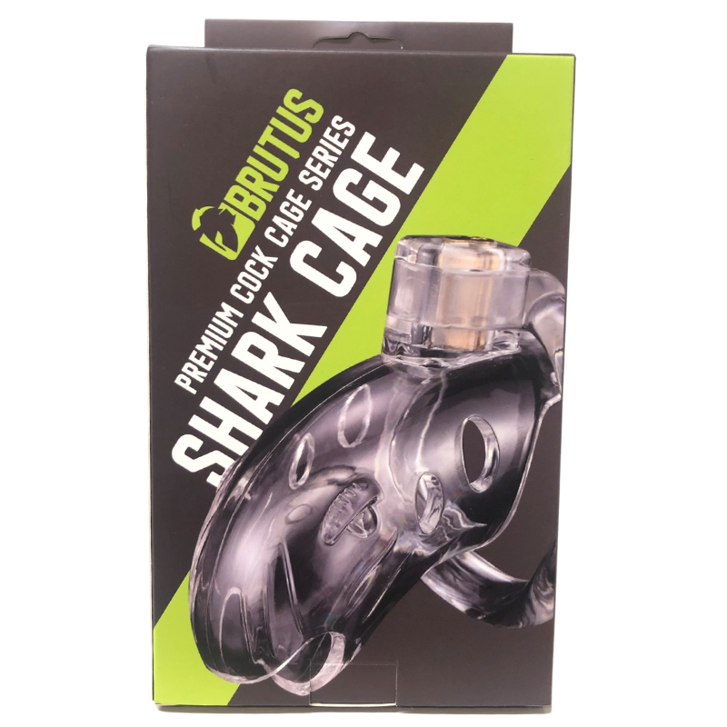 Brutus Shark Chastity Cage Clear image 5